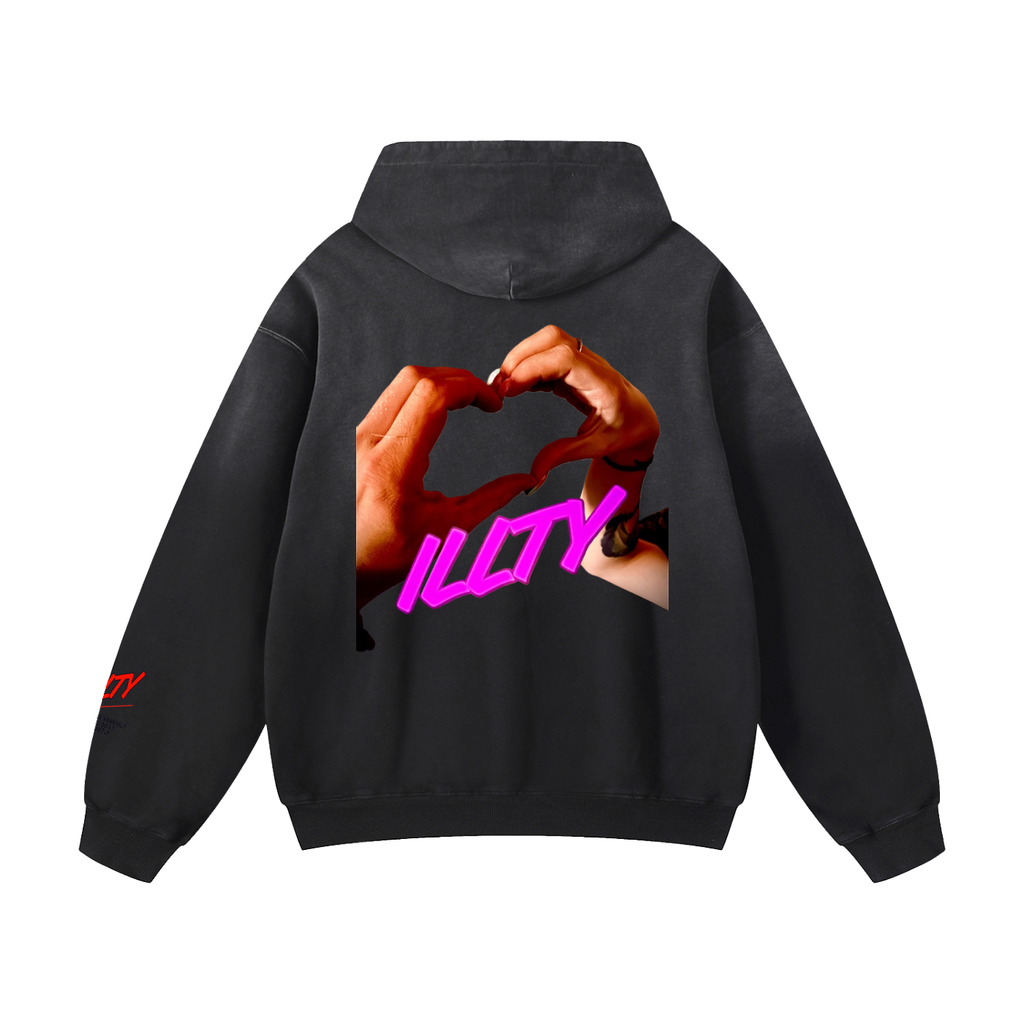 Love yourself quietly Sunfade Oversized Hoodie
