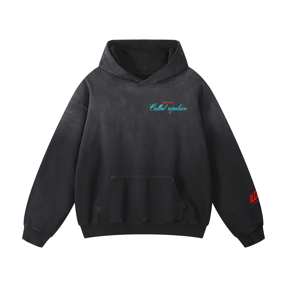 Love yourself quietly Sunfade Oversized Hoodie